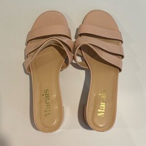 NWOT Marais USA Jane Mule Blush Pink